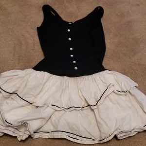 Navy blue and white sailor dress